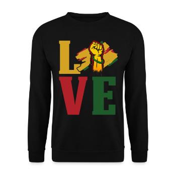 Black History Month Black History - Unisex Sweatshirt - black - Front - Alina (178cm) & Michal (187cm)