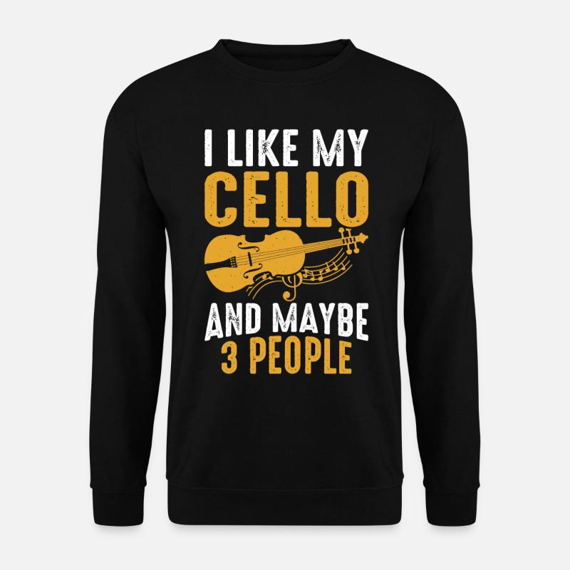 Cello Cellist - Unisex Pullover - Schwarz