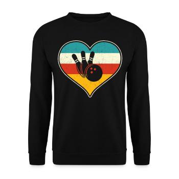 Bowling - Unisex Pullover - Schwarz - Vorne - Alina (178cm) & Michal (187cm)