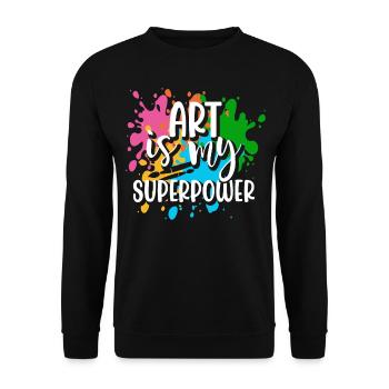 Artiste - Sweat-shirt Unisexe - noir - Devant - Alina (178cm) & Michal (187cm)