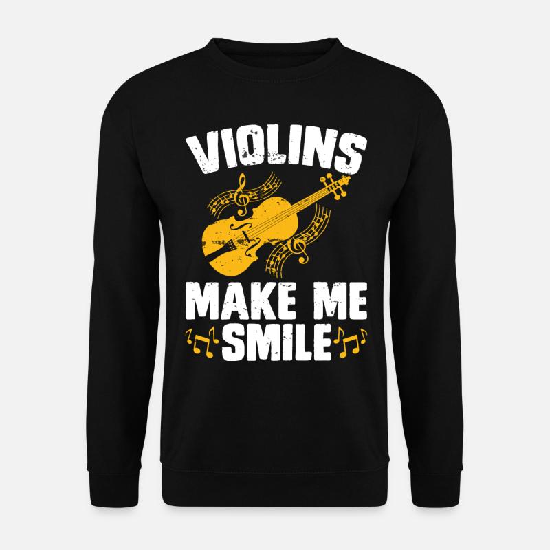 Violine Violinist - Unisex Pullover - Schwarz