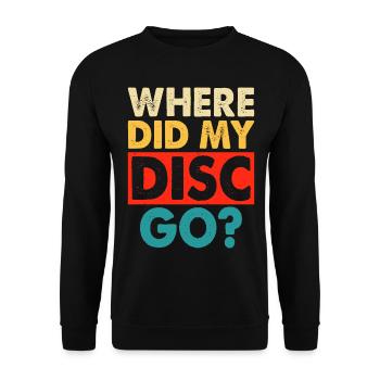 Discgolf Disc Golf - Unisex Sweatshirt - black - Front - Alina (178cm) & Michal (187cm)