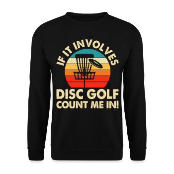 Discgolf Disc Golf - Unisex Sweatshirt - black - Front - Alina (178cm) & Michal (187cm)