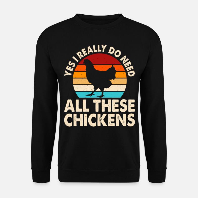 Poulets Poulet - Sweat-shirt Unisexe - noir
