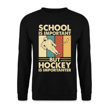 Eishockey Hockey sur glace - Sweat-shirt Unisexe - noir - Devant - Alina (178cm) & Michal (187cm)