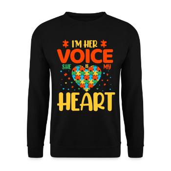 Autisme Autiste - Sweat-shirt Unisexe - noir - Devant - Alina (178cm) & Michal (187cm)