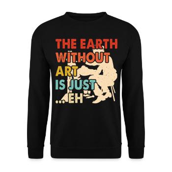 Artiste - Sweat-shirt Unisexe - noir - Devant - Alina (178cm) & Michal (187cm)