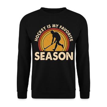 Hockey Eishockey Hockey sur glace - Sweat-shirt Unisexe - noir - Devant - Alina (178cm) & Michal (187cm)