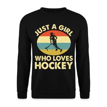 Eishockey Hockey sur glace - Sweat-shirt Unisexe - noir - Devant - Alina (178cm) & Michal (187cm)