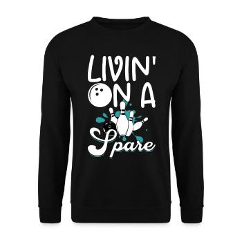 Bowling - Unisex Pullover - Schwarz - Vorne - Alina (178cm) & Michal (187cm)