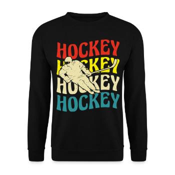 Eishockey Hockey sur glace - Sweat-shirt Unisexe - noir - Devant - Alina (178cm) & Michal (187cm)