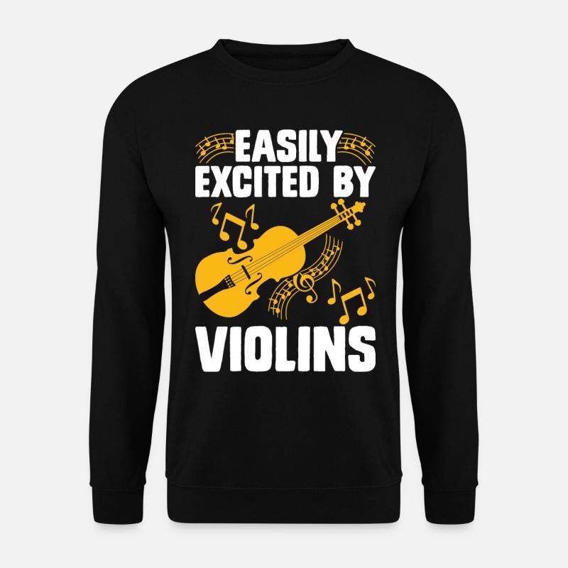Violine Violinist - Unisex Pullover - Schwarz