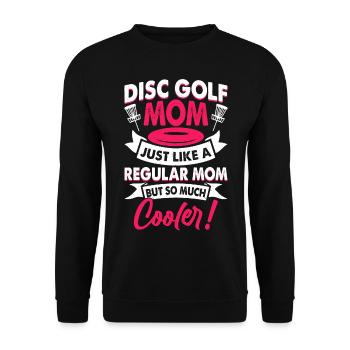 Discgolf Disc Golf - Unisex Sweatshirt - black - Front - Alina (178cm) & Michal (187cm)