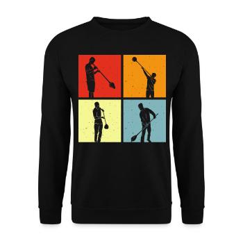 Souffleur - Sweat-shirt Unisexe - noir - Devant - Alina (178cm) & Michal (187cm)