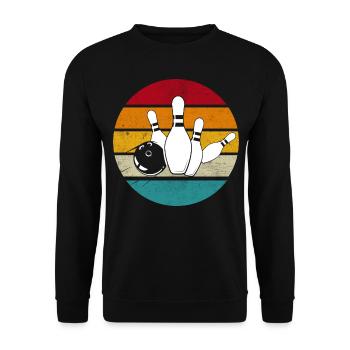 Bowling - Unisex Pullover - Schwarz - Vorne - Alina (178cm) & Michal (187cm)