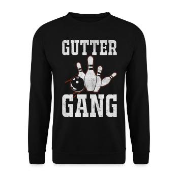 Bowling - Sweat-shirt Unisexe - noir - Devant - Alina (178cm) & Michal (187cm)