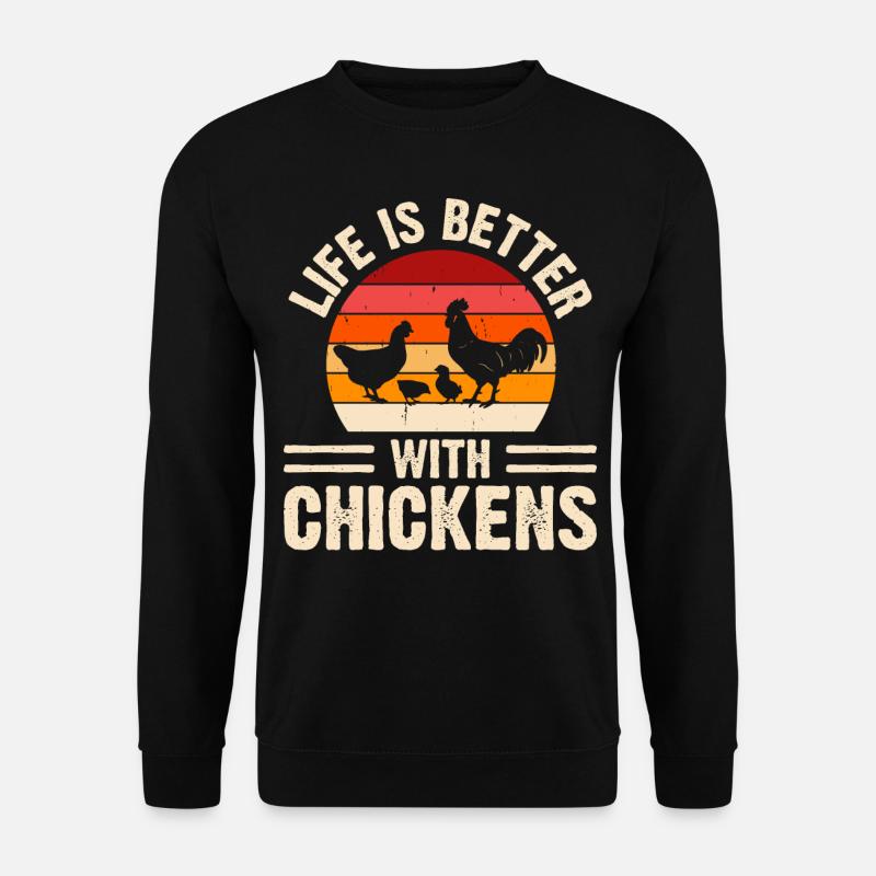 Poulets Poulet - Sweat-shirt Unisexe - noir