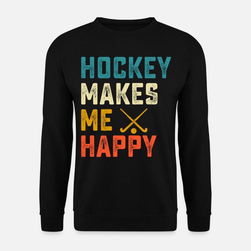 Hockey Eishockey Ice Hockey - Unisex Pullover - Schwarz