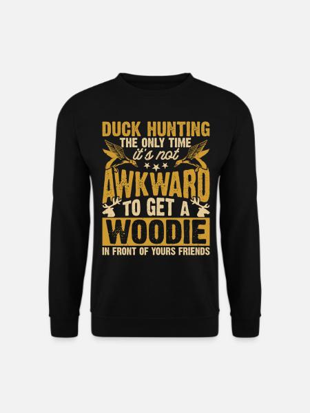 Hunters hunt duck - Unisex Sweatshirt - black