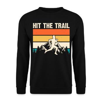 Jogging Course Marathon - Sweat-shirt Unisexe - noir - Devant - Alina (178cm) & Michal (187cm)