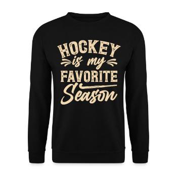 Hockey Eishockey Hockey sur glace - Sweat-shirt Unisexe - noir - Devant - Alina (178cm) & Michal (187cm)