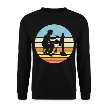 Artist - Unisex Sweatshirt - black - Front - Alina (178cm) & Michal (187cm)