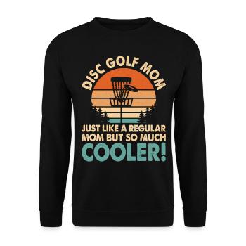 Discgolf Disc Golf Mama - Unisex Sweatshirt - black - Front - Alina (178cm) & Michal (187cm)