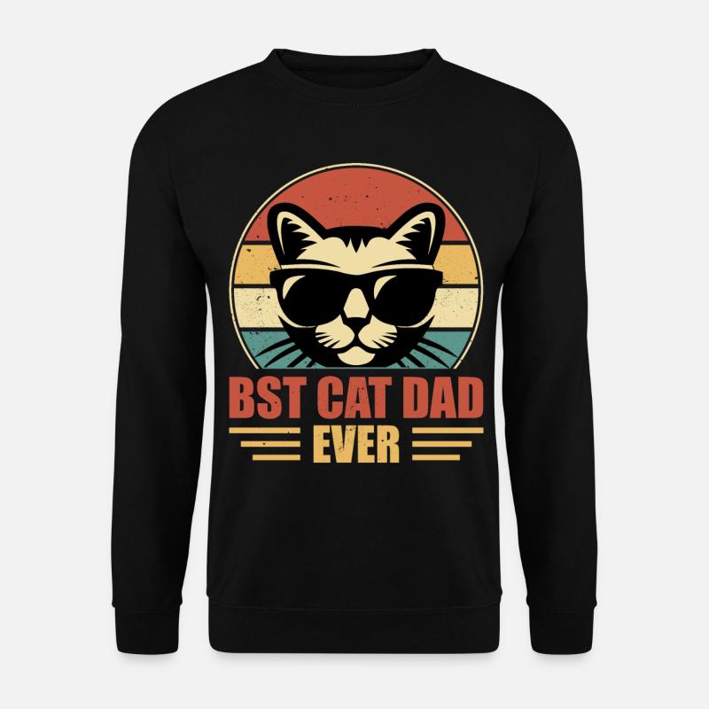 Cats, Daddy, Father - Unisex Sweatshirt - black