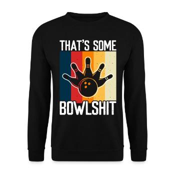 Bowling - Unisex Pullover - Schwarz - Vorne - Alina (178cm) & Michal (187cm)