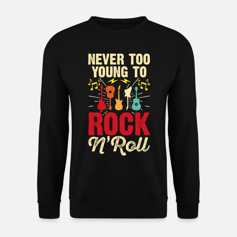 Rock n Roll Rock And Roll - Unisex Pullover - Schwarz