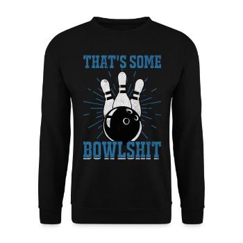 Bowling - Unisex Pullover - Schwarz - Vorne - Alina (178cm) & Michal (187cm)