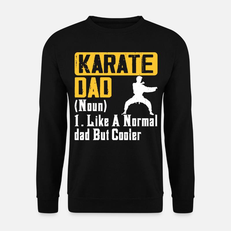 Karate Papa Vater - Unisex Pullover - Schwarz