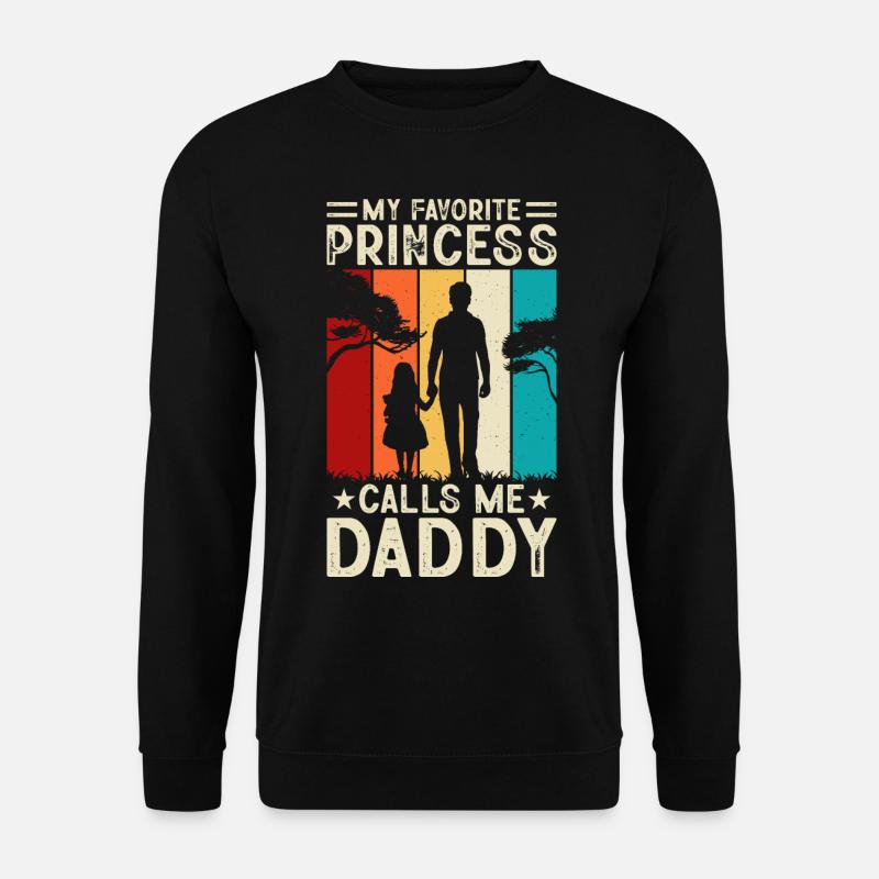 Vater Und Tochter - Unisex Pullover - Schwarz