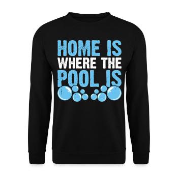 Nageurs de piscine - Sweat-shirt Unisexe - noir - Devant - Alina (178cm) & Michal (187cm)