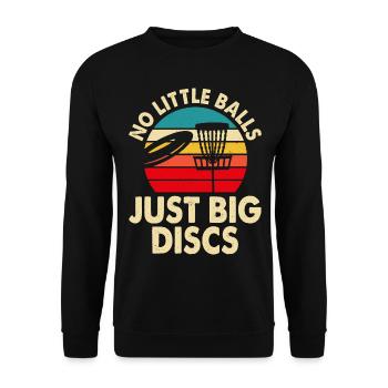 Discgolf Disc Golf - Unisex Sweatshirt - black - Front - Alina (178cm) & Michal (187cm)