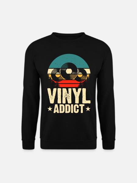 Vinyl Addict - Unisex Sweatshirt - black