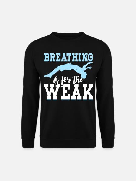 Swimming Float - Unisex Sweatshirt - black