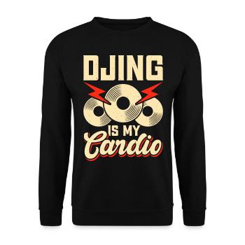 Dj Djing - Unisex Pullover - Schwarz - Vorne - Alina (178cm) & Michal (187cm)