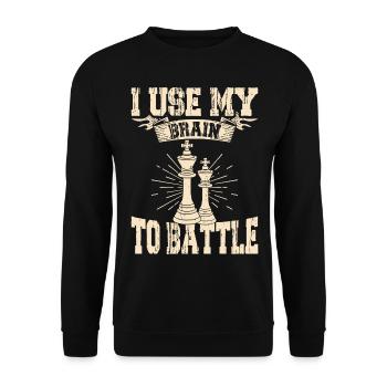 Chess - Unisex Sweatshirt - black - Front - Alina (178cm) & Michal (187cm)