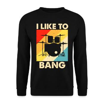 Batterie Batteur Batteur - Sweat-shirt Unisexe - noir - Devant - Alina (178cm) & Michal (187cm)