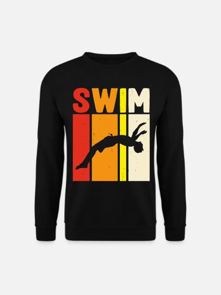 Swimming Float - Unisex Sweatshirt - black