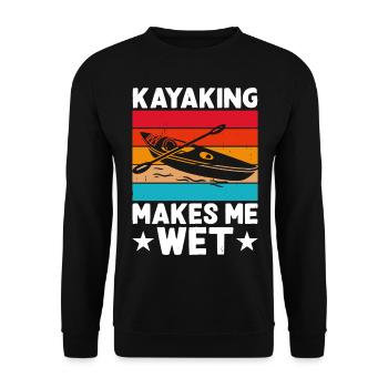 Kayak Kayaker Kayaker - Unisex Sweatshirt - black - Front - Alina (178cm) & Michal (187cm)
