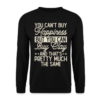 Poterie Poterie Poterie - Sweat-shirt Unisexe - noir - Devant - Alina (178cm) & Michal (187cm)