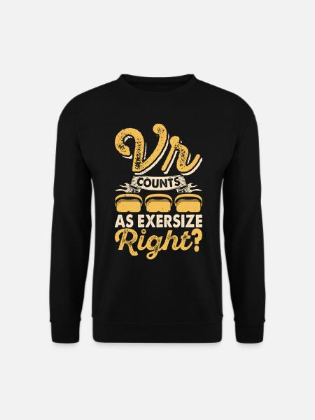 VR Virtual Reality Brille Virtuelle Realität - Unisex Pullover - Schwarz