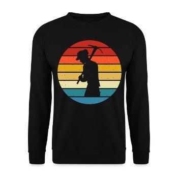 Mining - Unisex Sweatshirt - black - Front - Alina (178cm) & Michal (187cm)