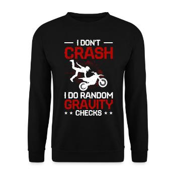 Motocross - Sweat-shirt Unisexe - noir - Devant - Alina (178cm) & Michal (187cm)