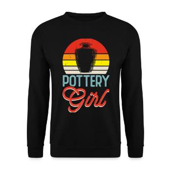Pottery Pottery Pottery - Unisex Sweatshirt - black - Front - Alina (178cm) & Michal (187cm)