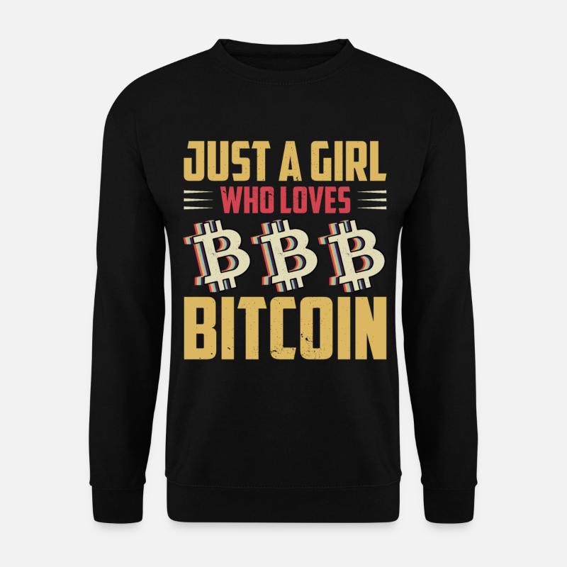 Bitcoin Crypto Cryptocurrency - Unisex Sweatshirt - black