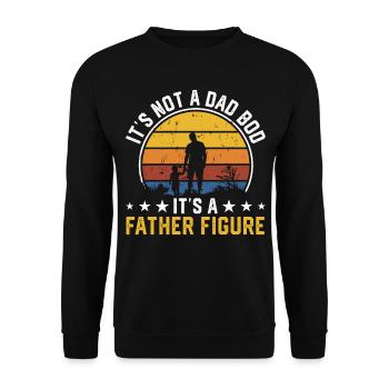 Papa Vater Vatertag - Unisex Pullover - Schwarz - Vorne - Alina (178cm) & Michal (187cm)
