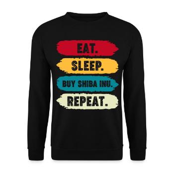 Crypto Cryptocurrency - Unisex Sweatshirt - black - Front - Alina (178cm) & Michal (187cm)